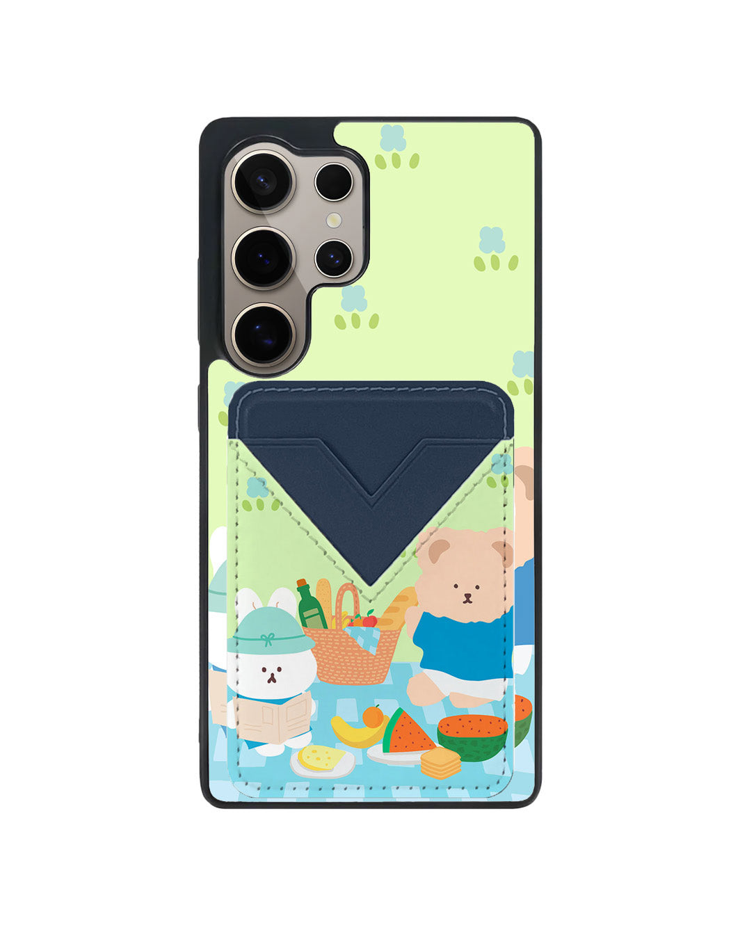 Android Avant Wallet Case - Picnic Bear Blue