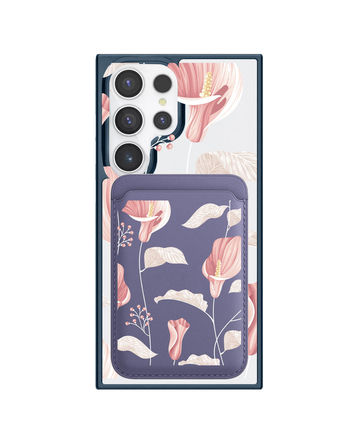 Android Magnetic Wallet Case - Easter Lily