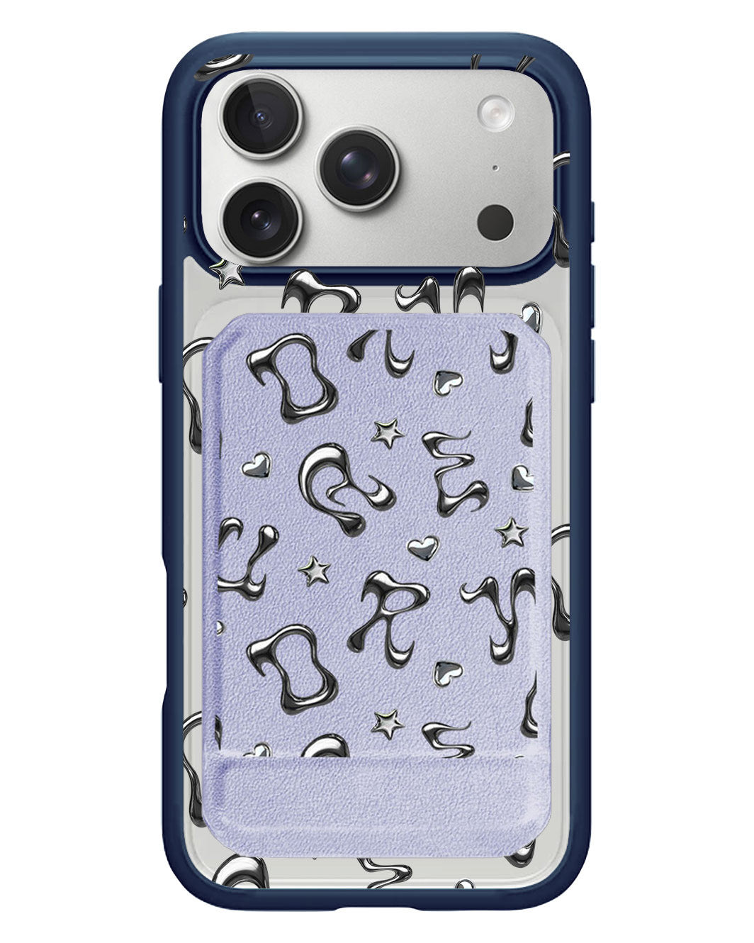 iPhone Magnetic Multifold Wallet - Chrome Monogram 2.0
