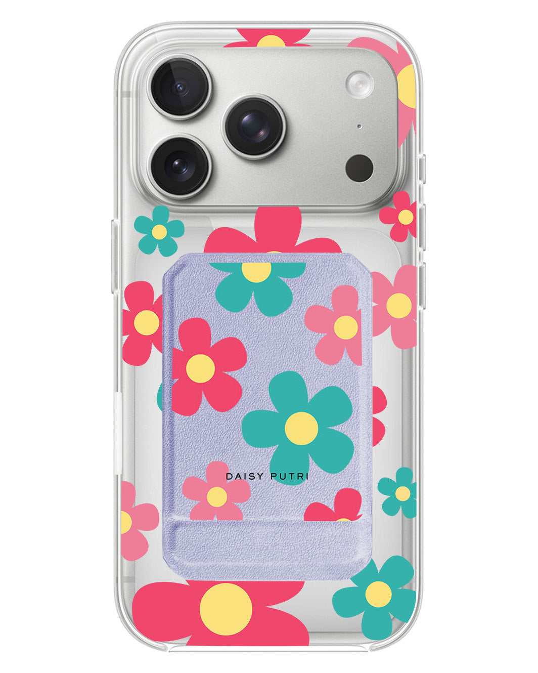 iPhone Magnetic Multifold Wallet - Daisy Delight 2.0