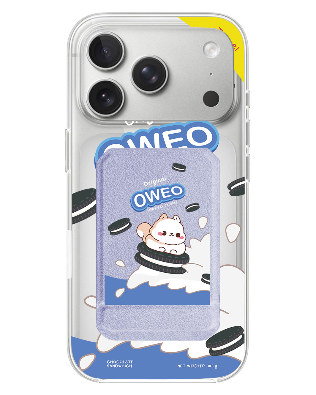 iPhone Magnetic Multifold Wallet - Oweo Dog