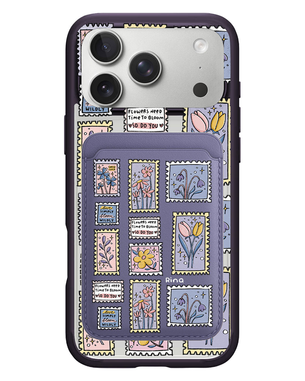 iPhone Magnetic Wallet Case - Time to Bloom