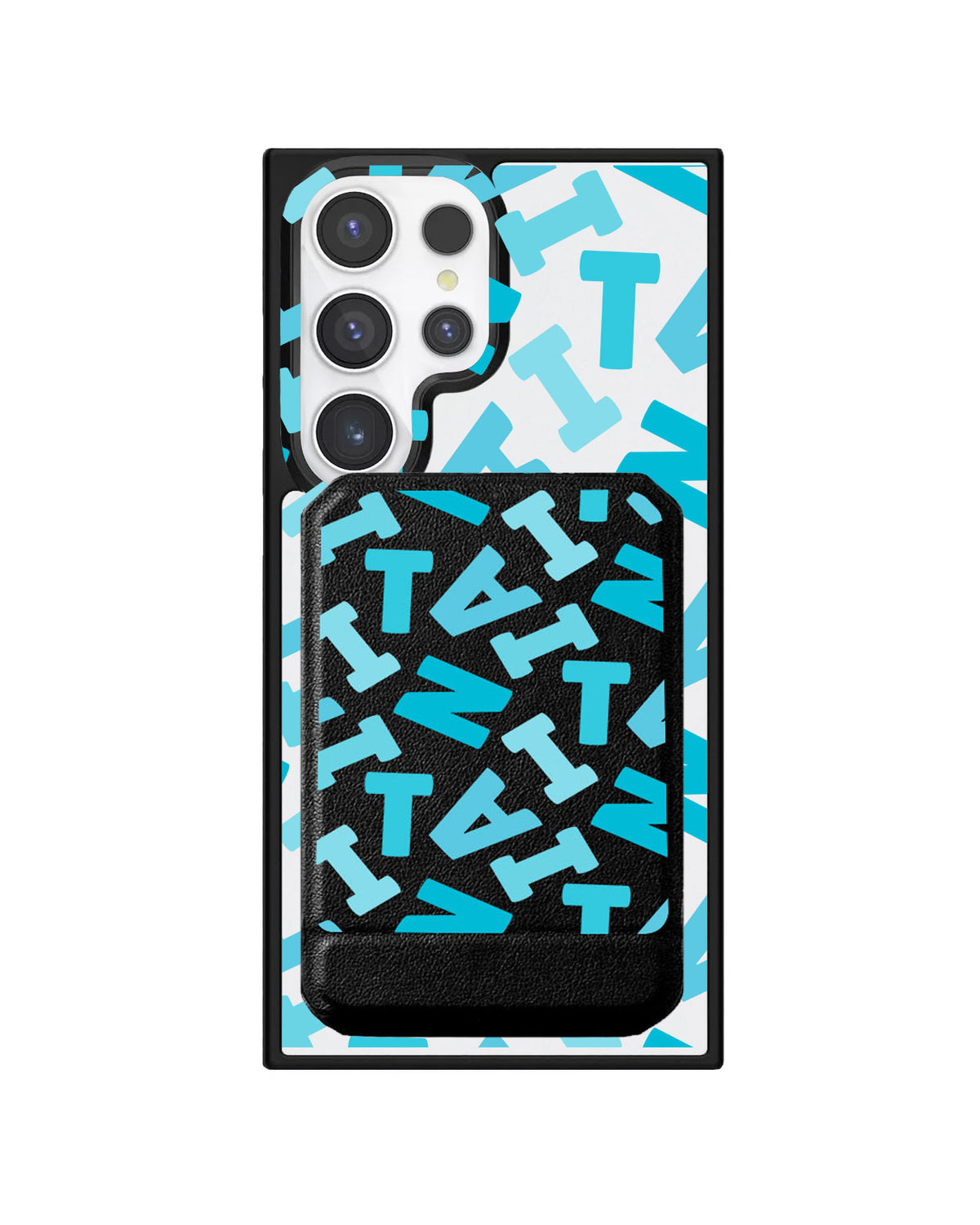 Android Magnetic Multifold Wallet - Scattered Monogram 5.0