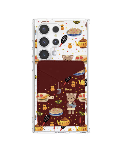 Android Phone Wallet Case - Cooking Cat
