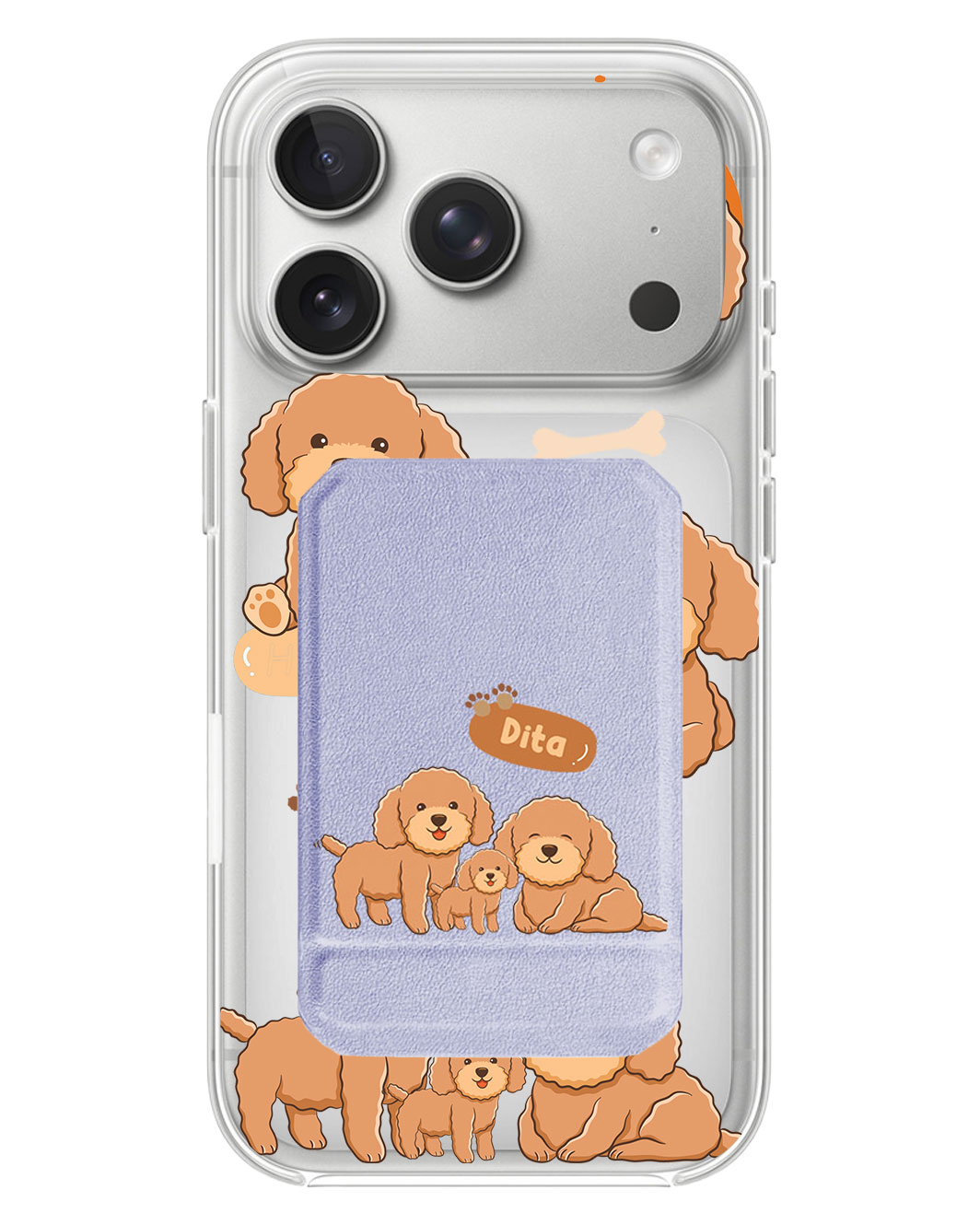 iPhone Magnetic Multifold Wallet - Poodle Squad 4.0