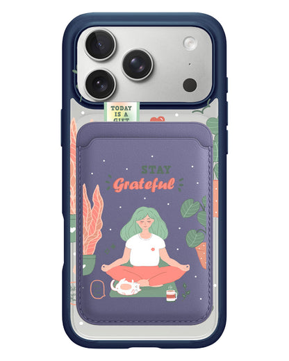 iPhone Magnetic Wallet Case - Grateful