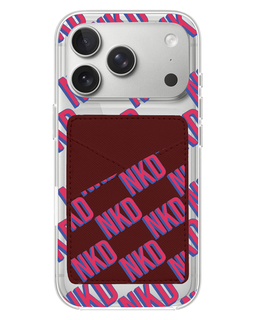 iPhone Phone Wallet Case - Diagonal Initial Monogram 2.0