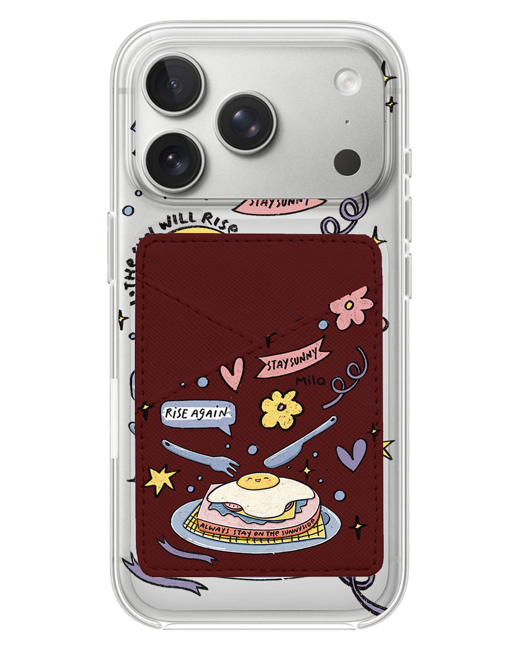 iPhone Phone Wallet Case - Rise
