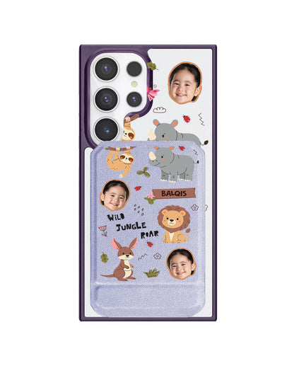 Android Magnetic Multifold Wallet - Face Grid Safari 3.0