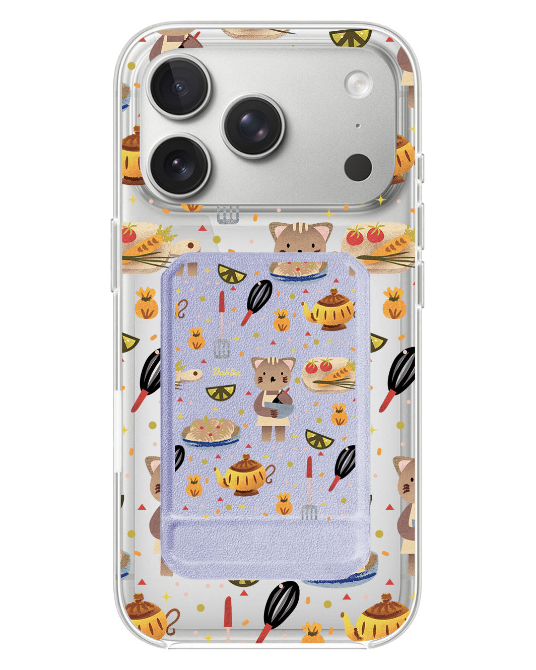 iPhone Magnetic Multifold Wallet - Cooking Cat