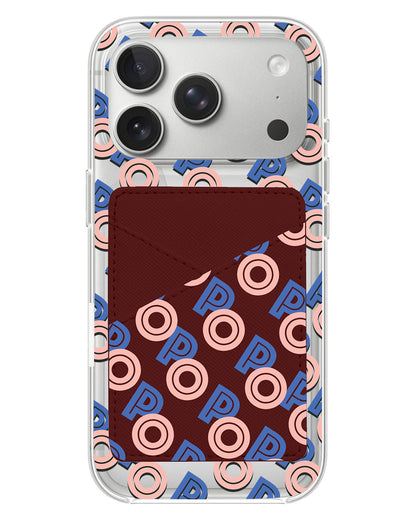 iPhone Phone Wallet Case - Initial 1.0 Monogram