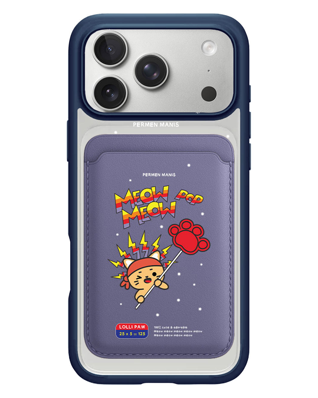 iPhone Magnetic Wallet Case - Meow Pop 1.0