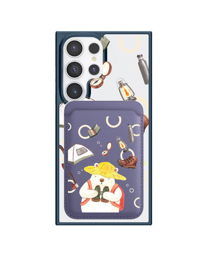 Android Magnetic Wallet Case - Adventure Of Bear