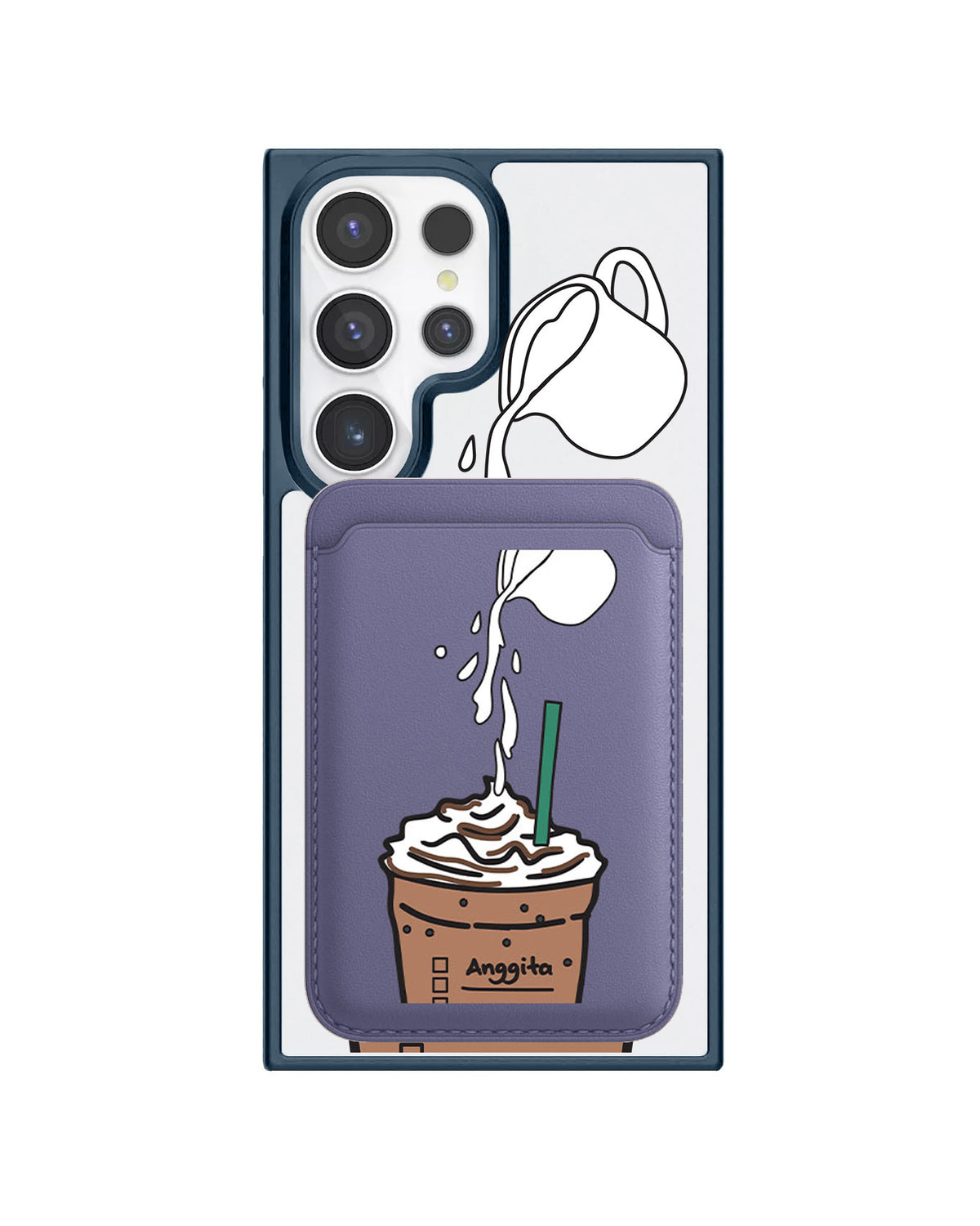 Android Magnetic Wallet Case - Frappe Coffeee