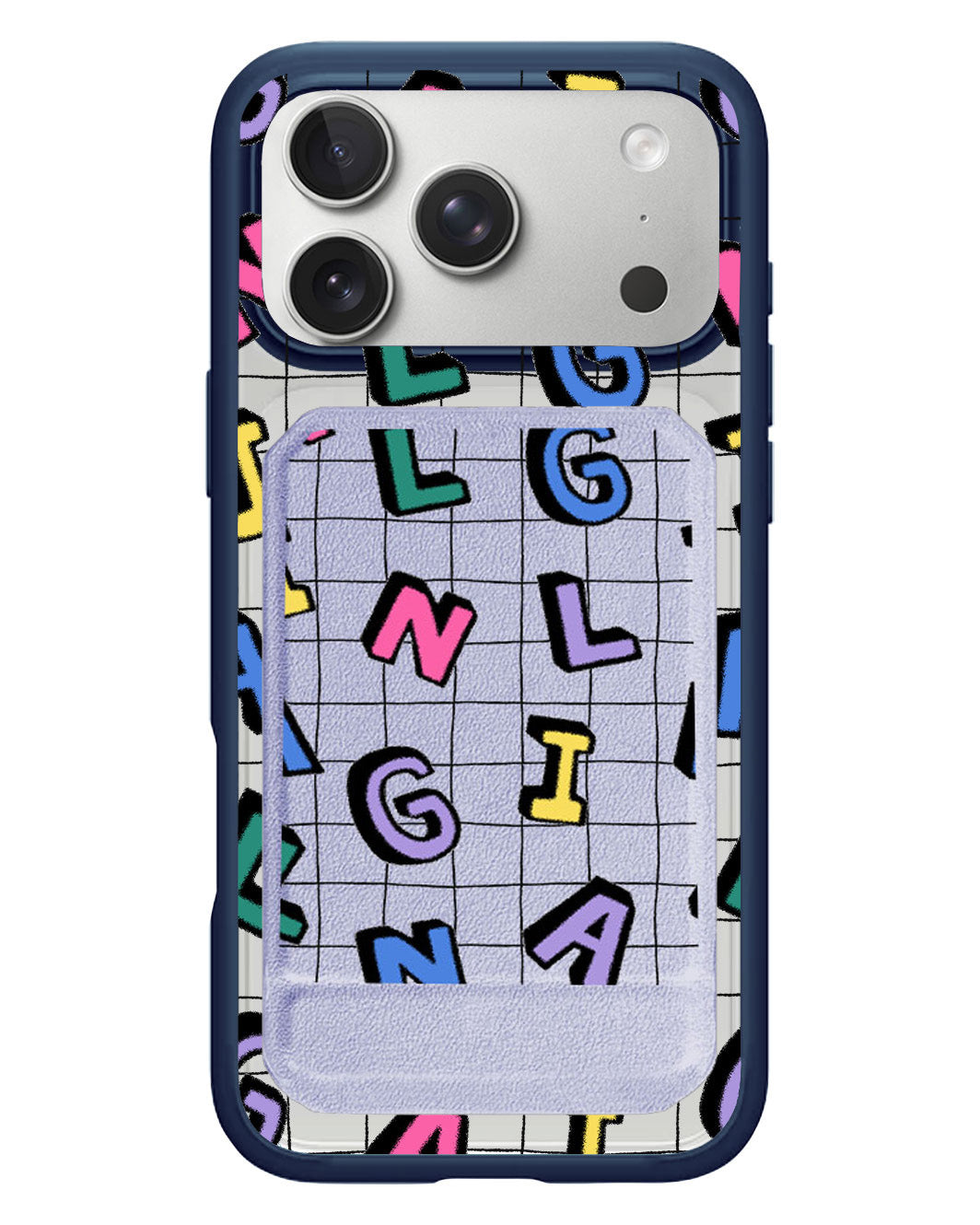 iPhone Magnetic Multifold Wallet - Playful Monogram 2.0