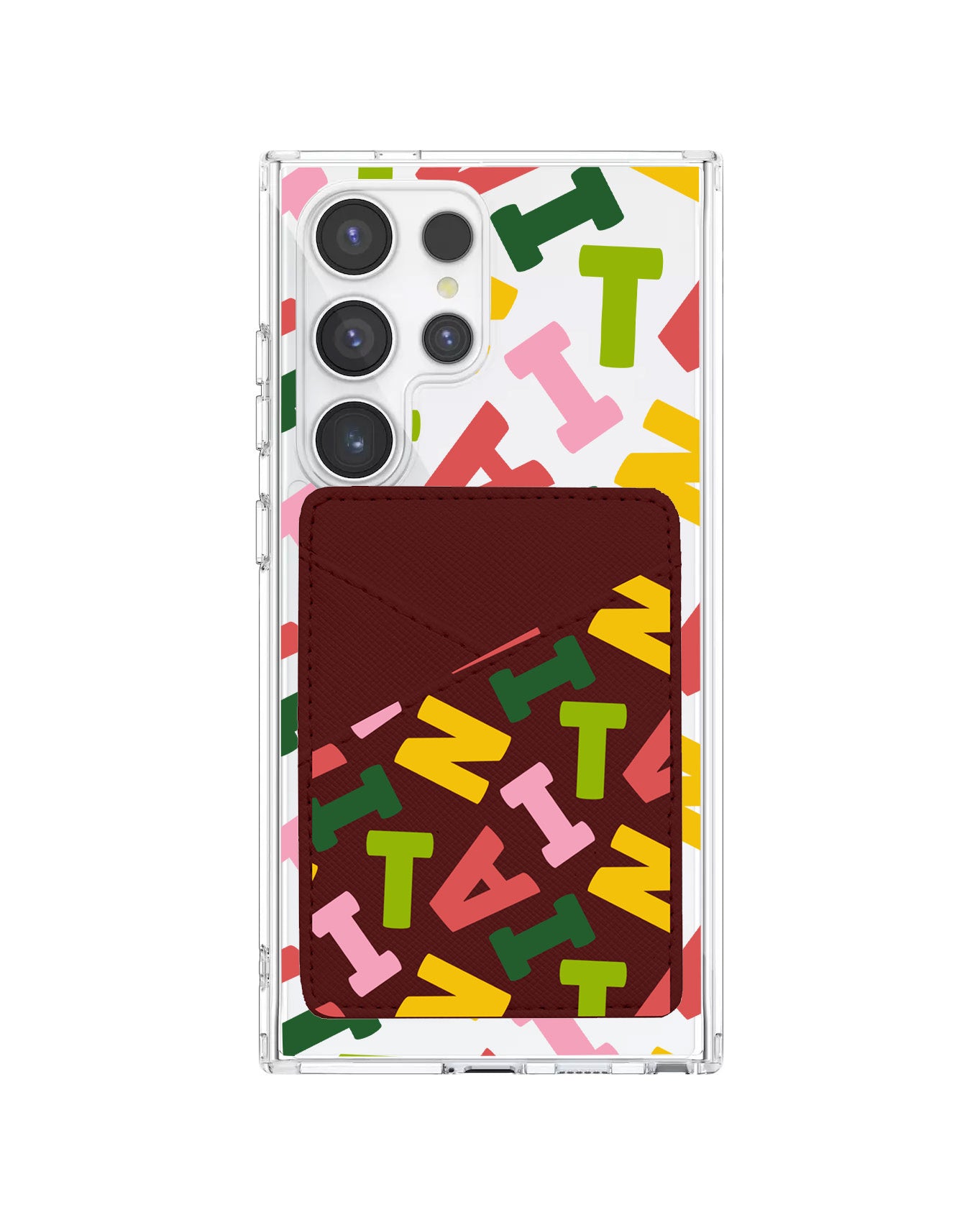 Android Phone Wallet Case - Scattered Monogram 3.0