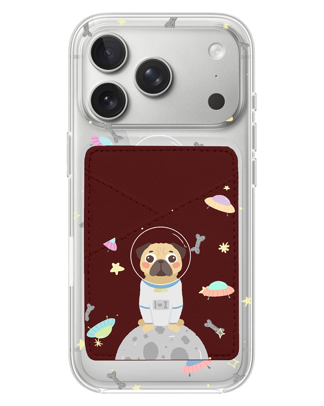 iPhone Phone Wallet Case - Pugstronaut