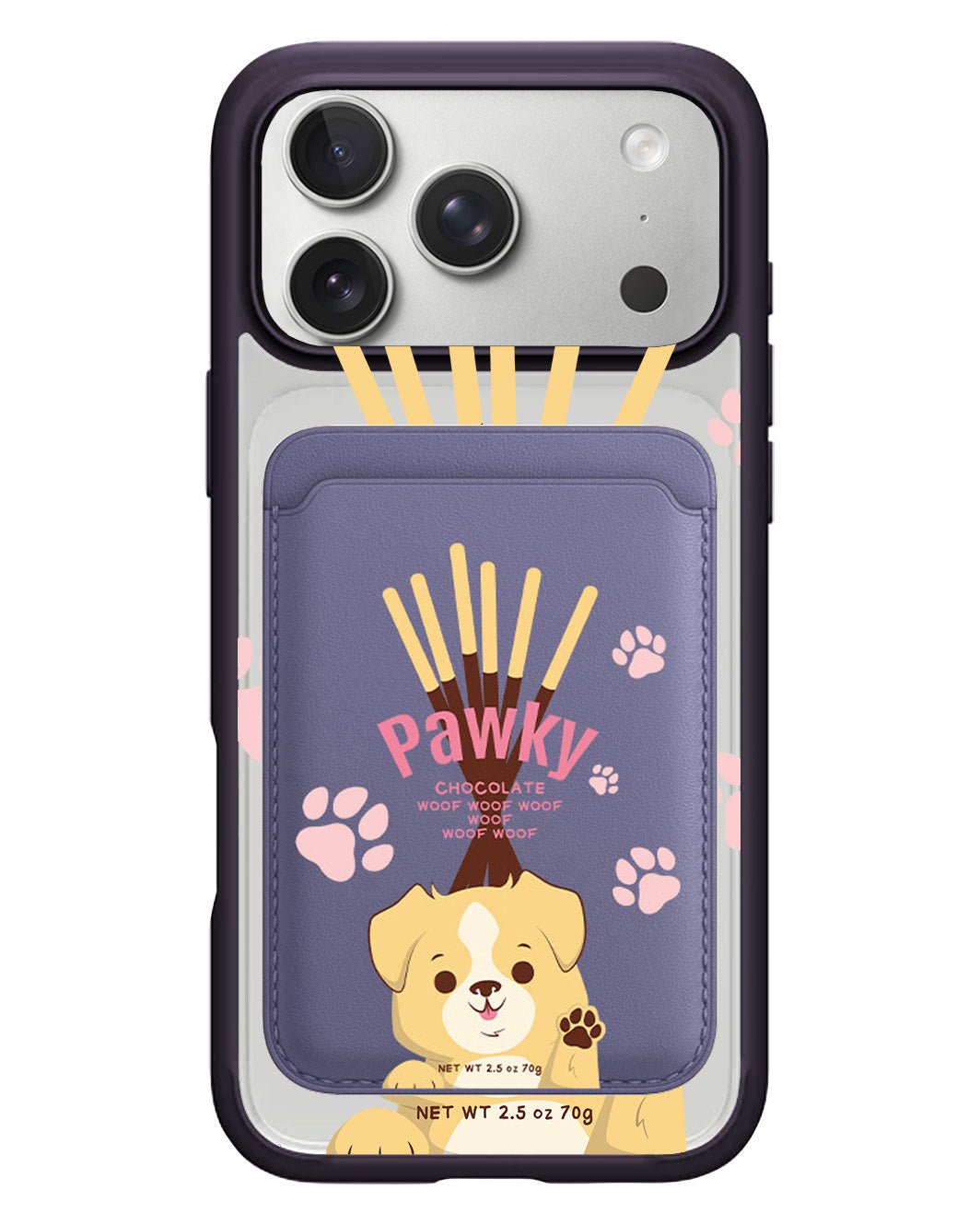 iPhone Magnetic Wallet Case - Pawky Dog