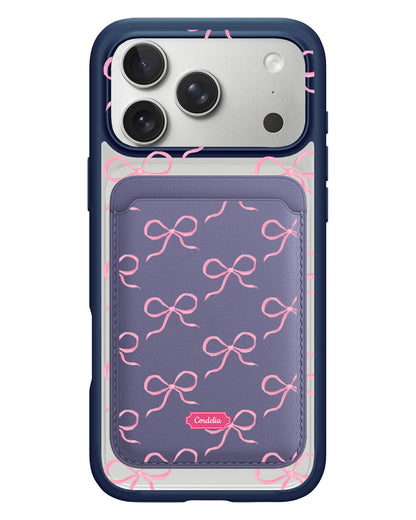 iPhone Magnetic Wallet Case - Coquette Pink Bow