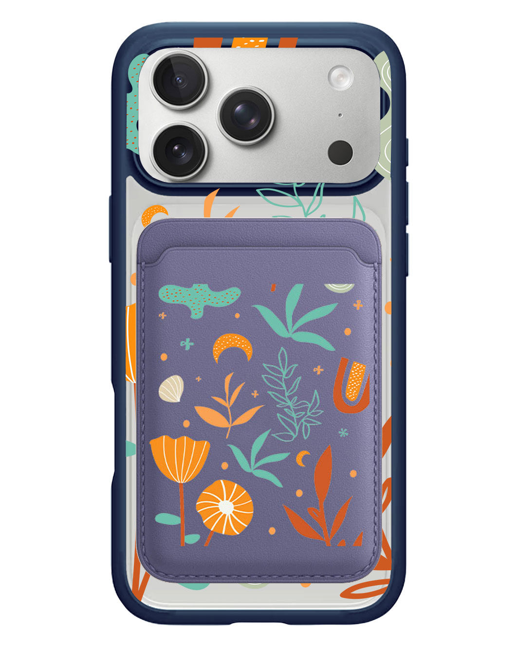 iPhone Magnetic Wallet Case - Autumn Botanical