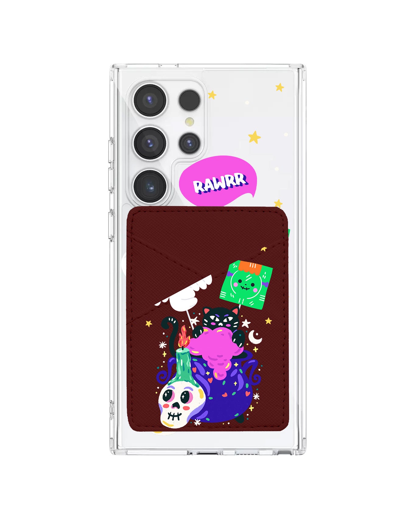 Android Phone Wallet Case - Cat Monster