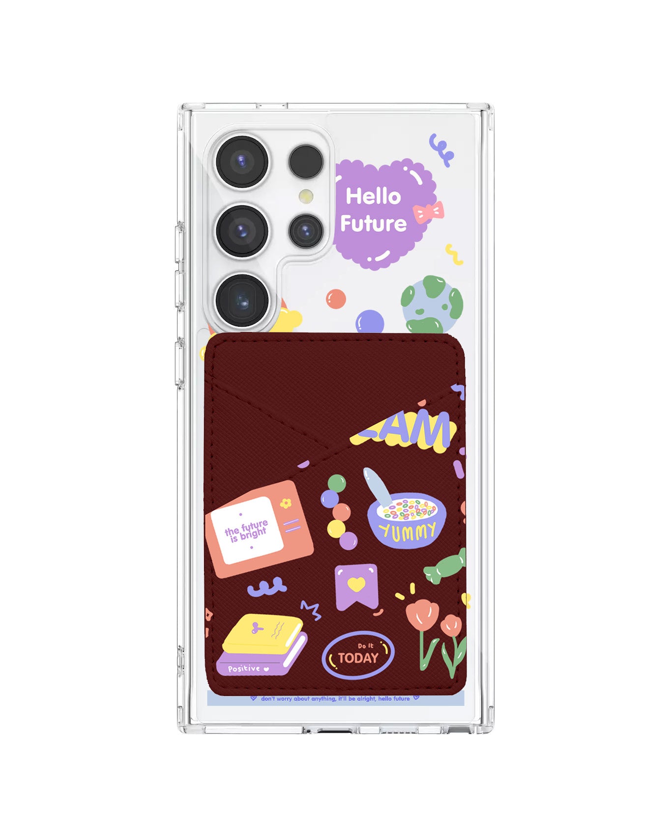 Android Phone Wallet Case - Hello Future