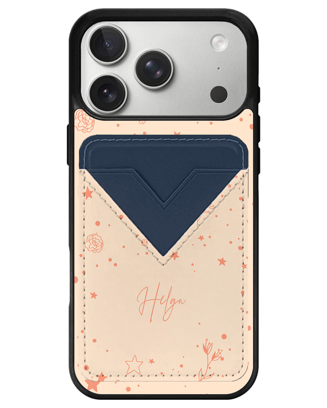 iPhone Avant Wallet Case - Coral Constellation