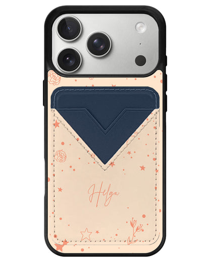 iPhone Avant Wallet Case - Coral Constellation