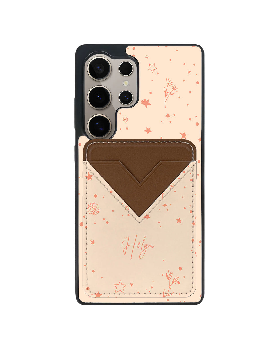 Android Avant Wallet Case - Coral Constellation