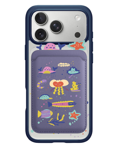 iPhone Magnetic Wallet Case - Ocean World