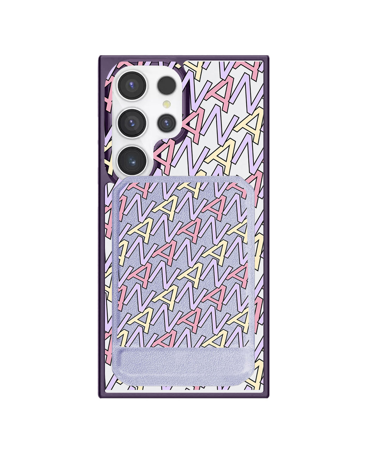 Android Magnetic Multifold Wallet - Initial Monogram 5.0