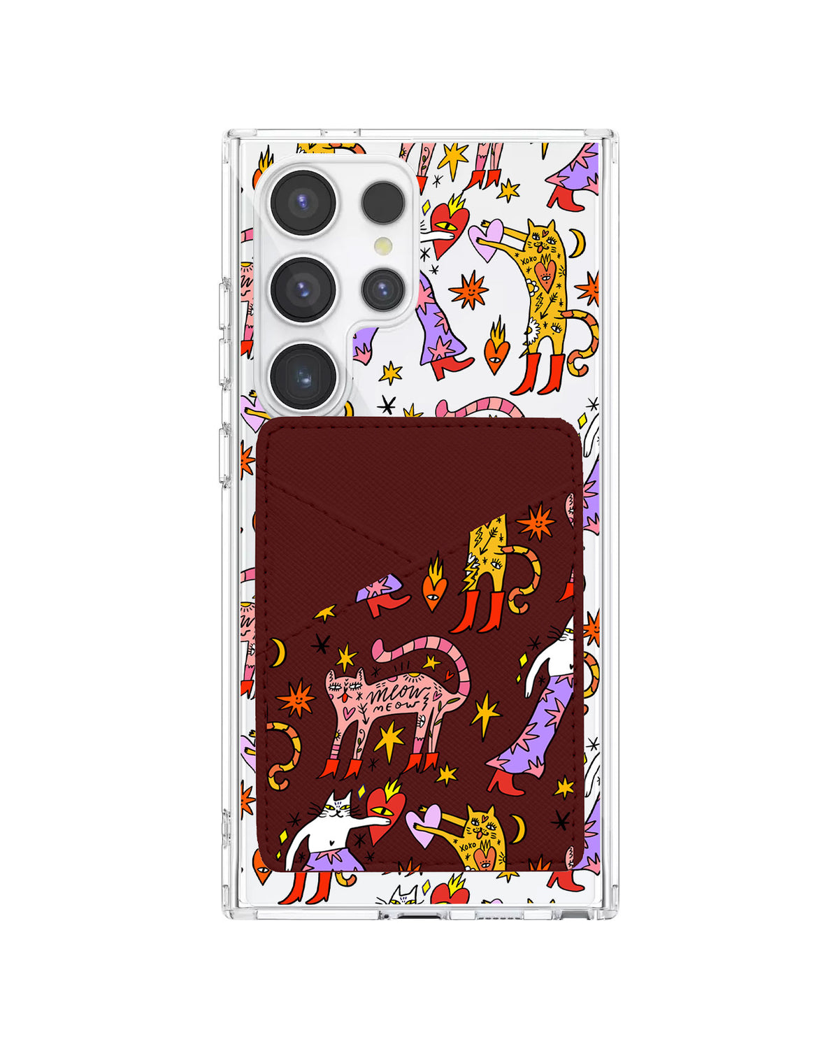 Android Phone Wallet Case - Meow