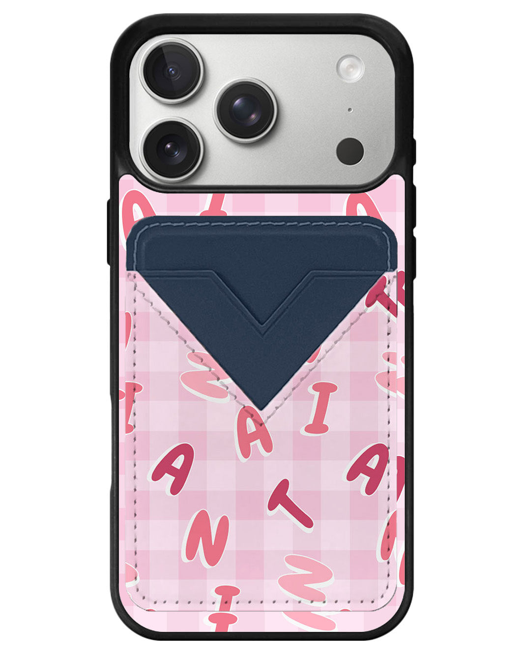 iPhone Avant Wallet Case - Checkered Monogram 1.0