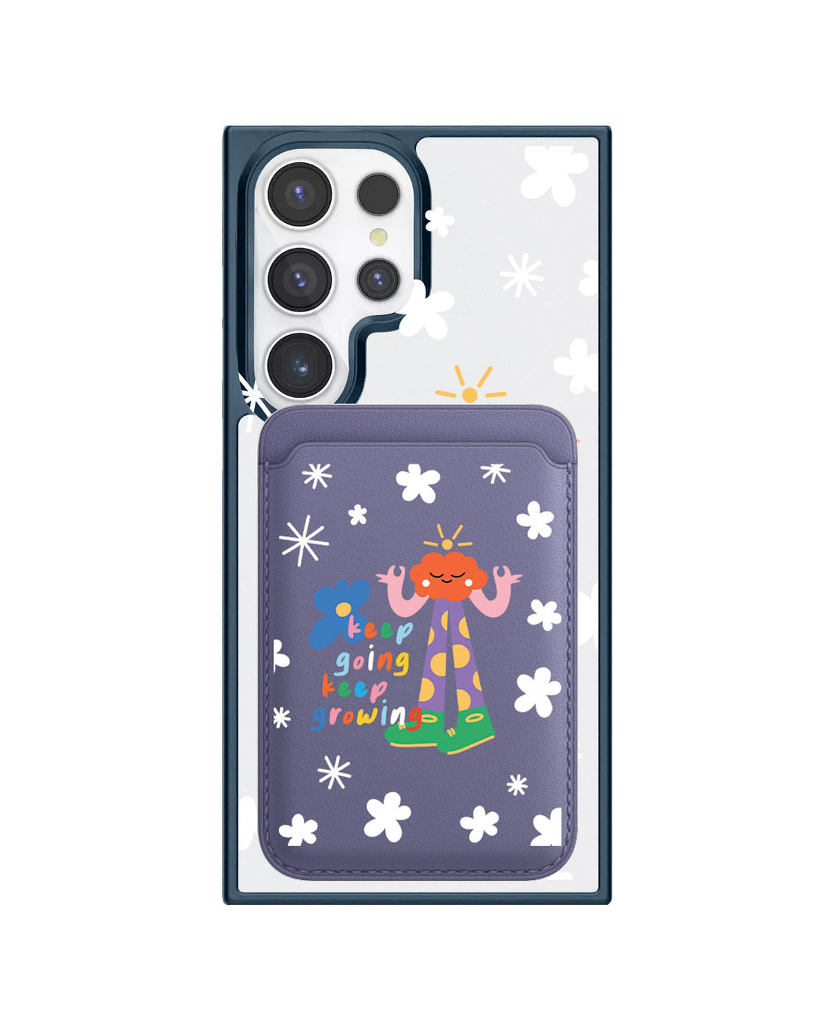 Android Magnetic Wallet Case - Keep Growing