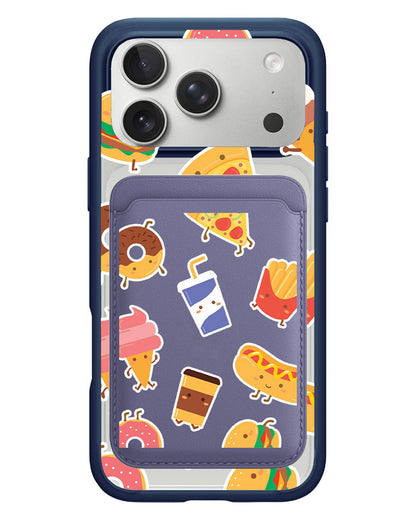 iPhone Magnetic Wallet Case - Fast foodies