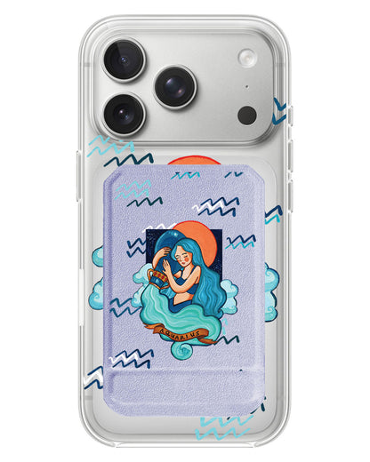 iPhone Magnetic Multifold Wallet - Aquarius