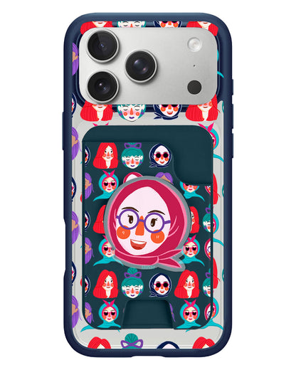 iPhone Magpop Wallet - Cute Sweety Faces