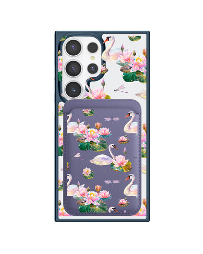 Android Magnetic Wallet Case - Swan