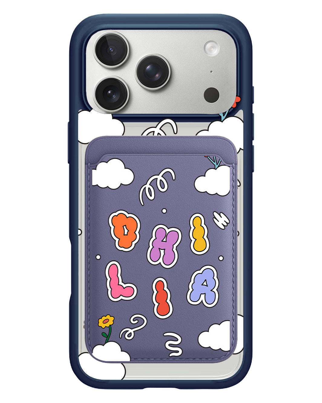 iPhone Magnetic Wallet Case - Adorable Monogram 6.0