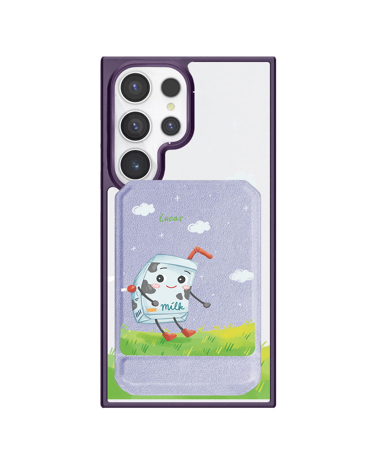 Android Magnetic Multifold Wallet - Milk To Cookies