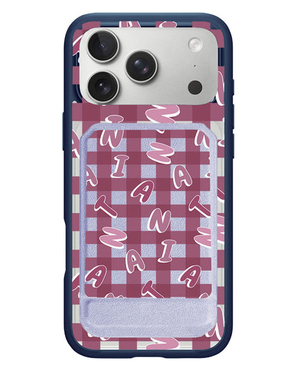 iPhone Magnetic Multifold Wallet - Checkered Monogram 2.0