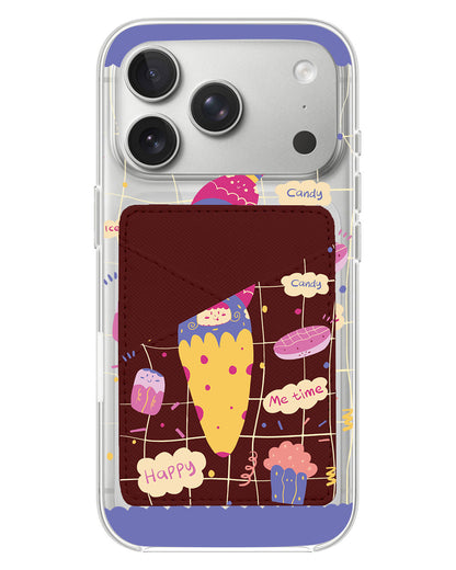 iPhone Phone Wallet Case - Candy Doodle