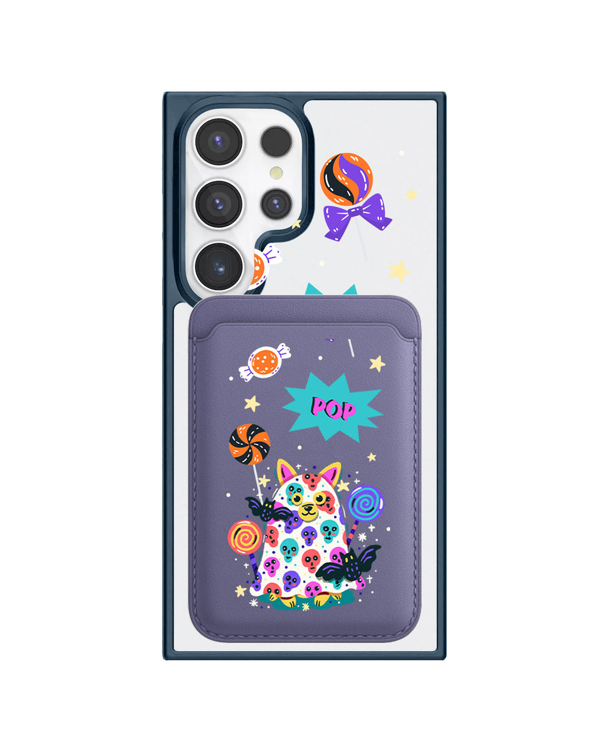 Android Magnetic Wallet Case - Puppy Monster
