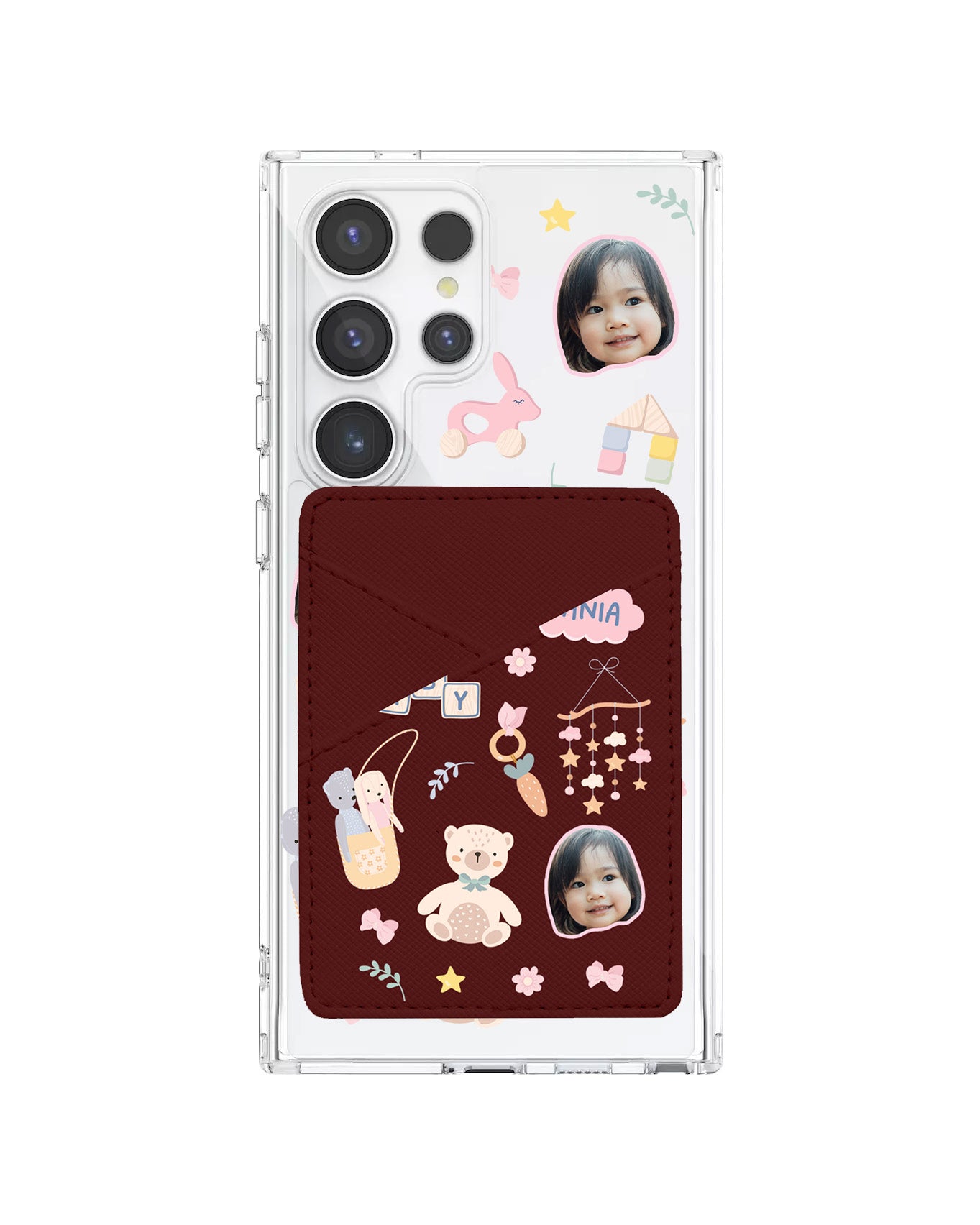 Android Phone Wallet Case - Face Grid Girl Toys