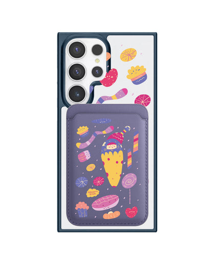 Android Magnetic Wallet Case - Dessert Doodle