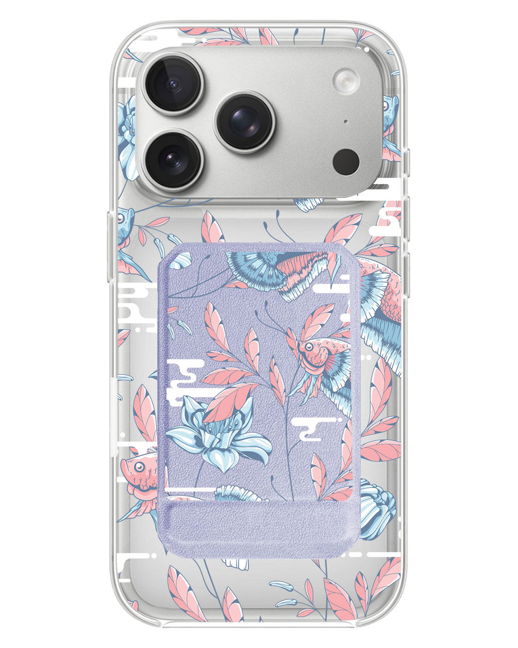 iPhone Magnetic Multifold Wallet - Fish & Floral 3.0