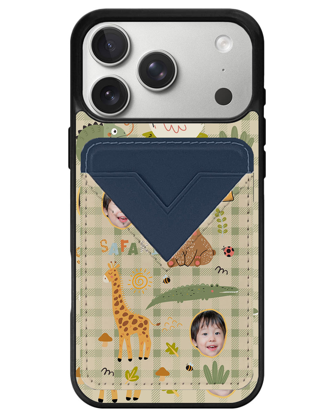 iPhone Avant Wallet Case - Face Grid Safari