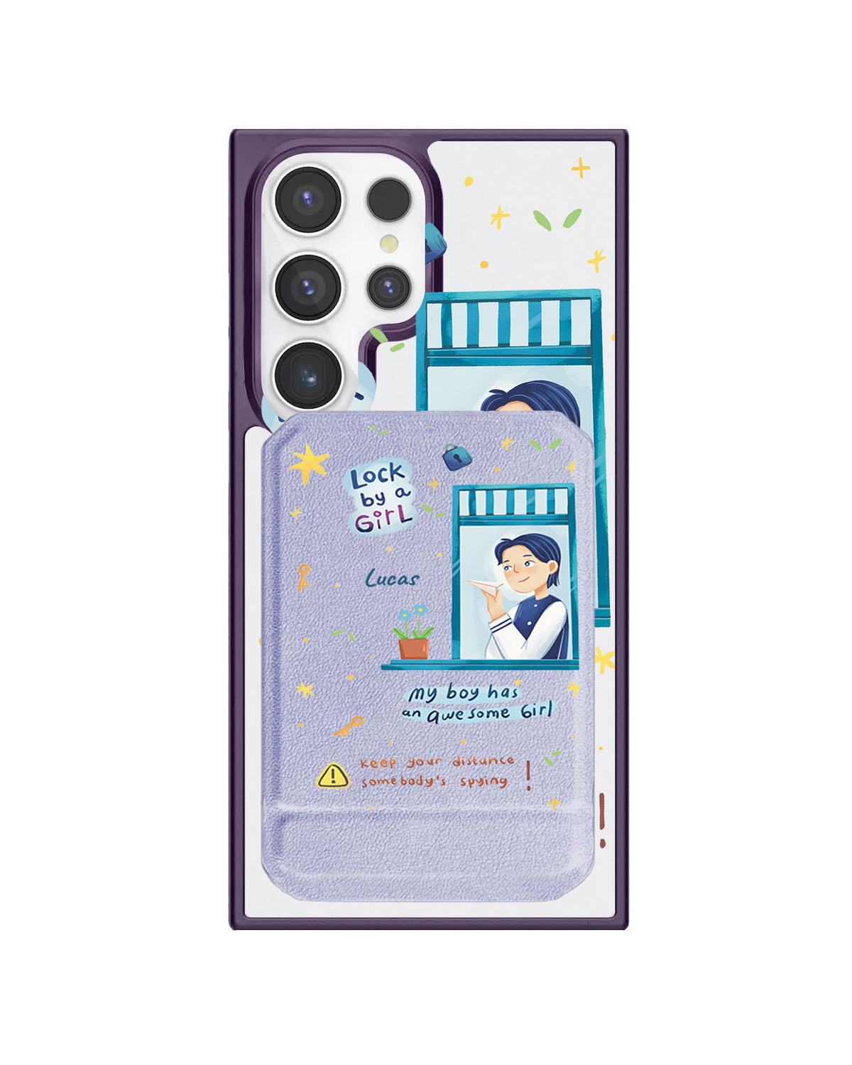 Android Magnetic Multifold Wallet - Crush Boy