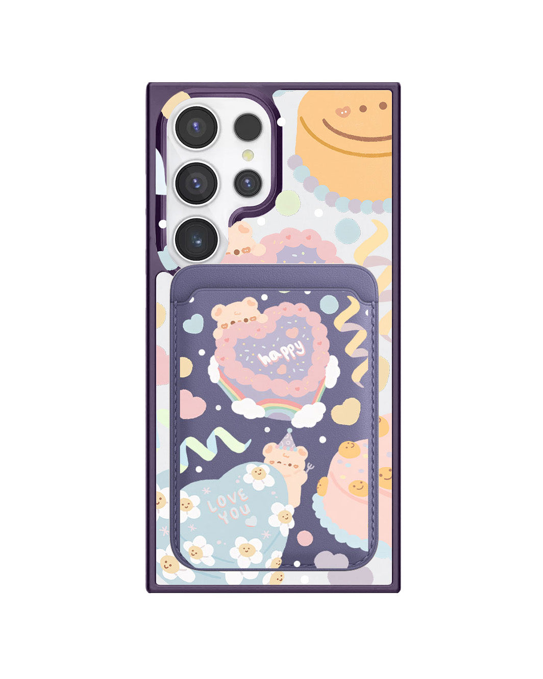 Android Magnetic Wallet Case - Cake Party
