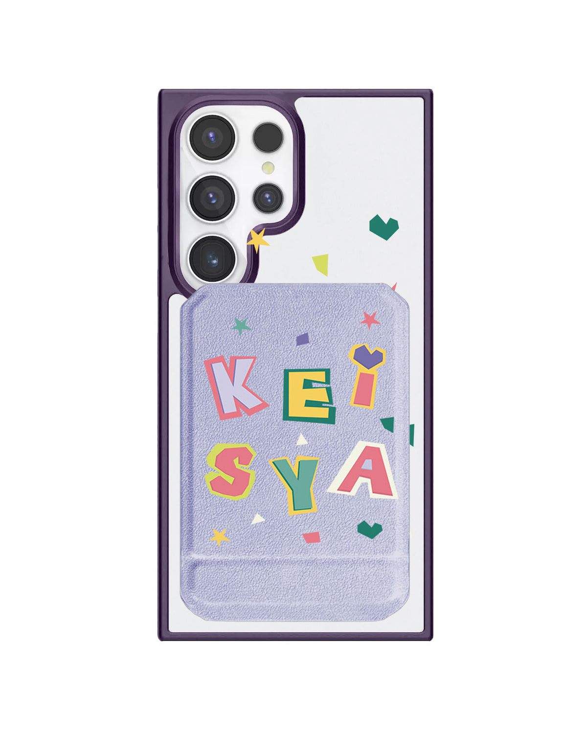 Android Magnetic Multifold Wallet - Adorable Monogram 4.0